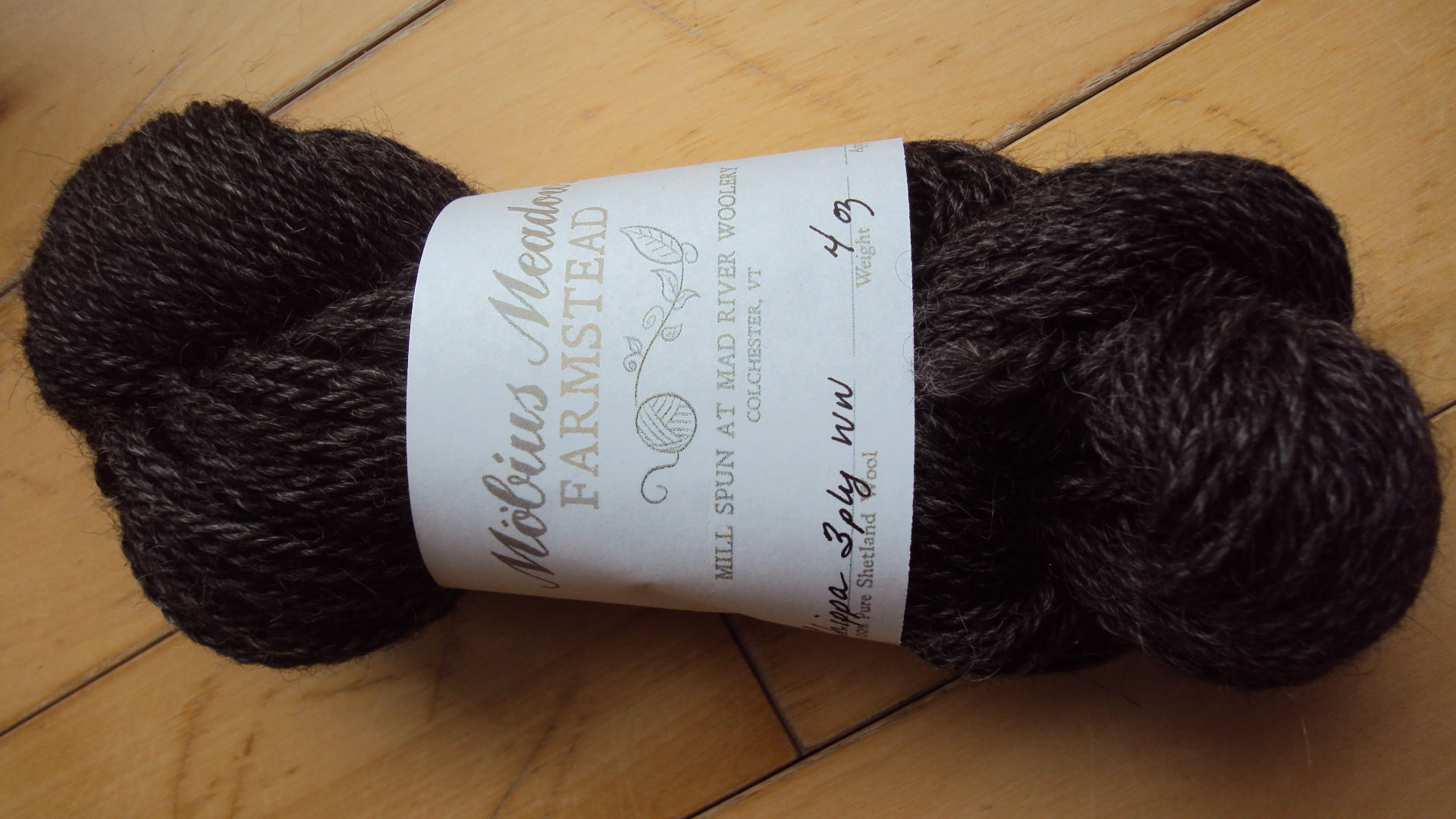 Dark Gray 3 ply worsted weight