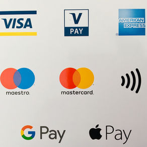 Kreditkarten und EC-Karten werden akzeptiert