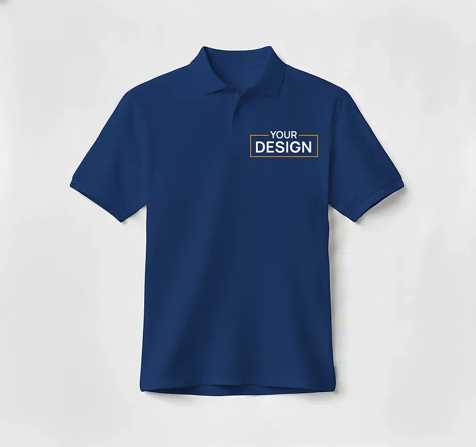 Thumbnail: Polo-Royal BLue - Embroidered
