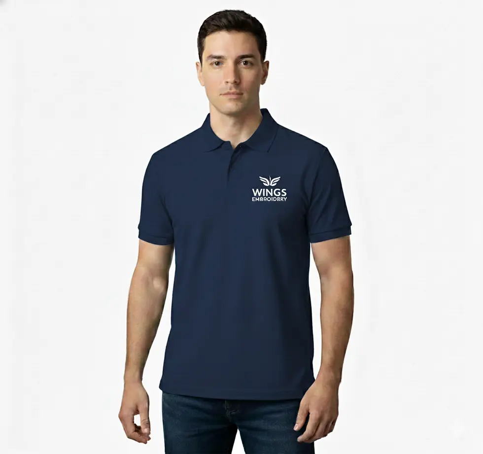 Thumbnail: Polo-Navy BLue - Embroidered