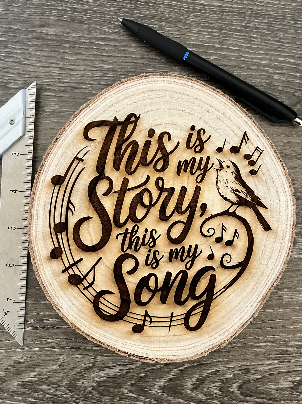 Thumbnail: Blessed Assurance Wood Sign - This Is My Story, This Is My Song - Christian Hymn