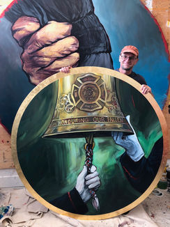 Calgary Fire Department Headquarters “Holding Fast”, public art