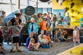 Visitors, at the Yukon Beringia Interpretive Centre