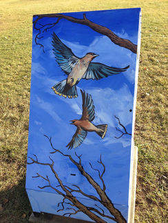 Crossroads Community Association - “Boundless Birds”, public art