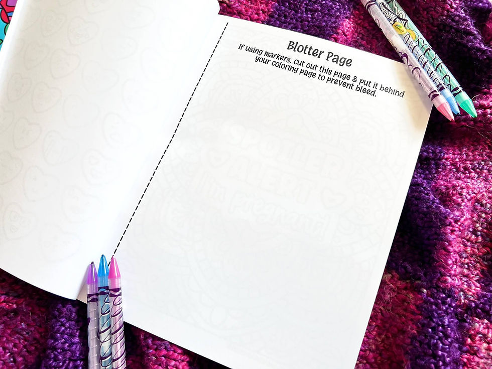 Thumbnail: Pregnant as a Mother Coloring Book Interior