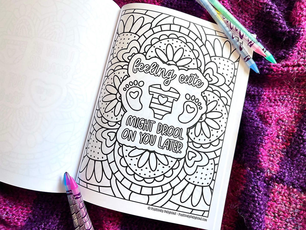 Thumbnail: Pooped as a Mother Coloring Book Interior