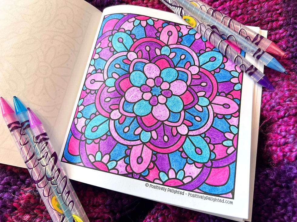 Thumbnail: Mini Relax with Mandalas Sample Page