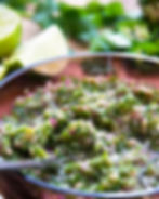 Close up of Ají Salsa