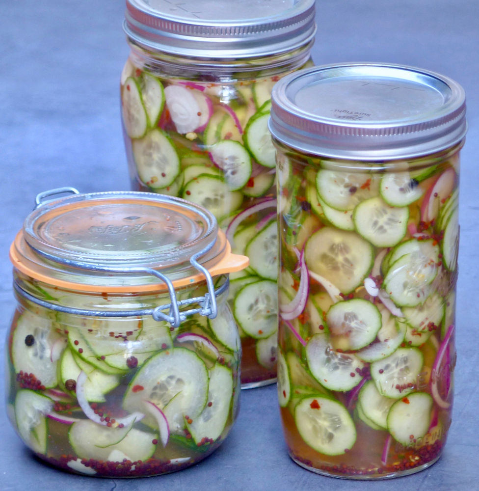 Quick Pickled Fridge Cucumbers