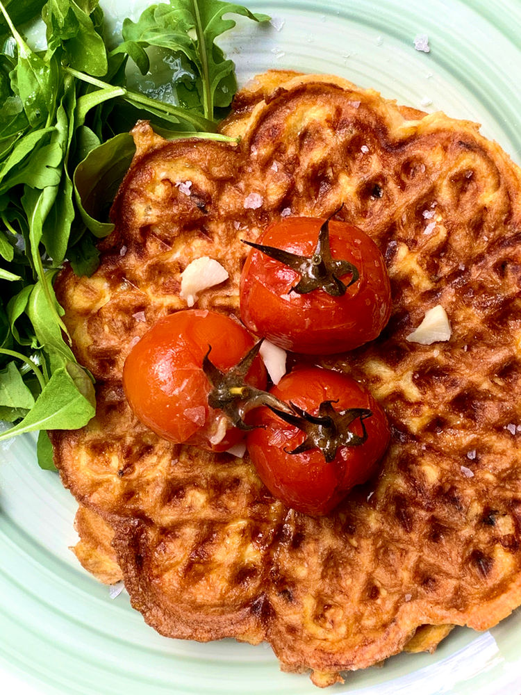 Chaffle (Cheese & Egg Waffle)