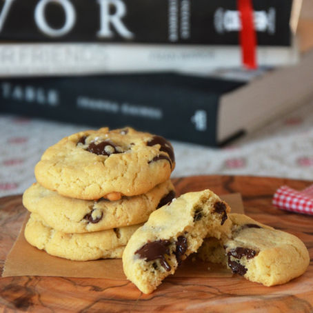 Salted Tahini Chocolate Chip Cookies