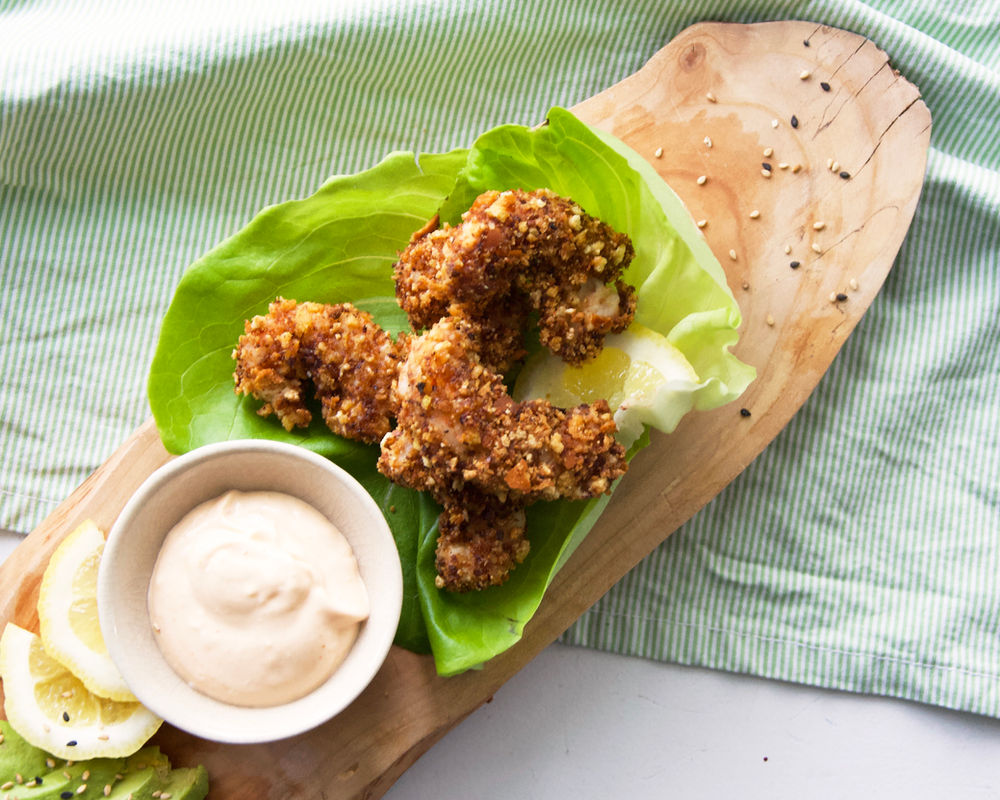 Oven Baked Breaded Shrimp
