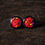Thumbnail: Red Fire Opal Stud Earrings