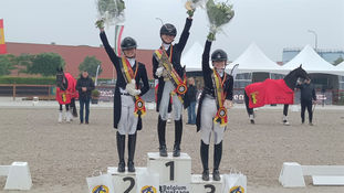 Amber Hennes Belgisch kampioen bij de Juniors.