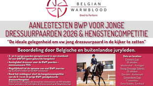 Aanlegtesten voor jonge dressuurpaarden opnieuw op de kalender.