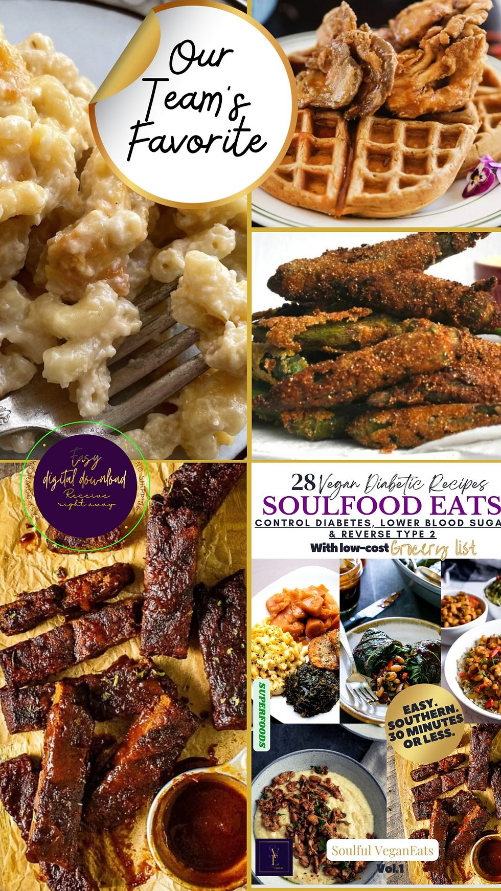 Vegan Soulfood meal plan, easy, healthy step by step guide
