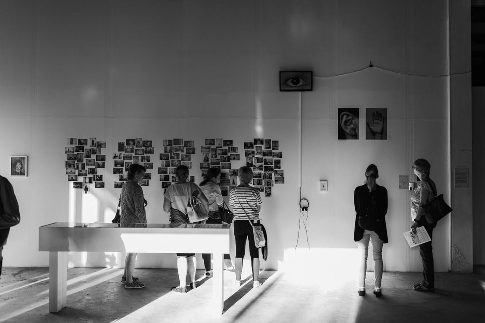 Photography project by Glorija Lizde, installation shot by Procur.arte