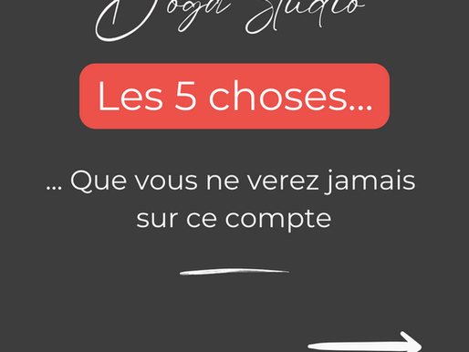 Les 5 choses que vous ne verrez jamais chez Doga !