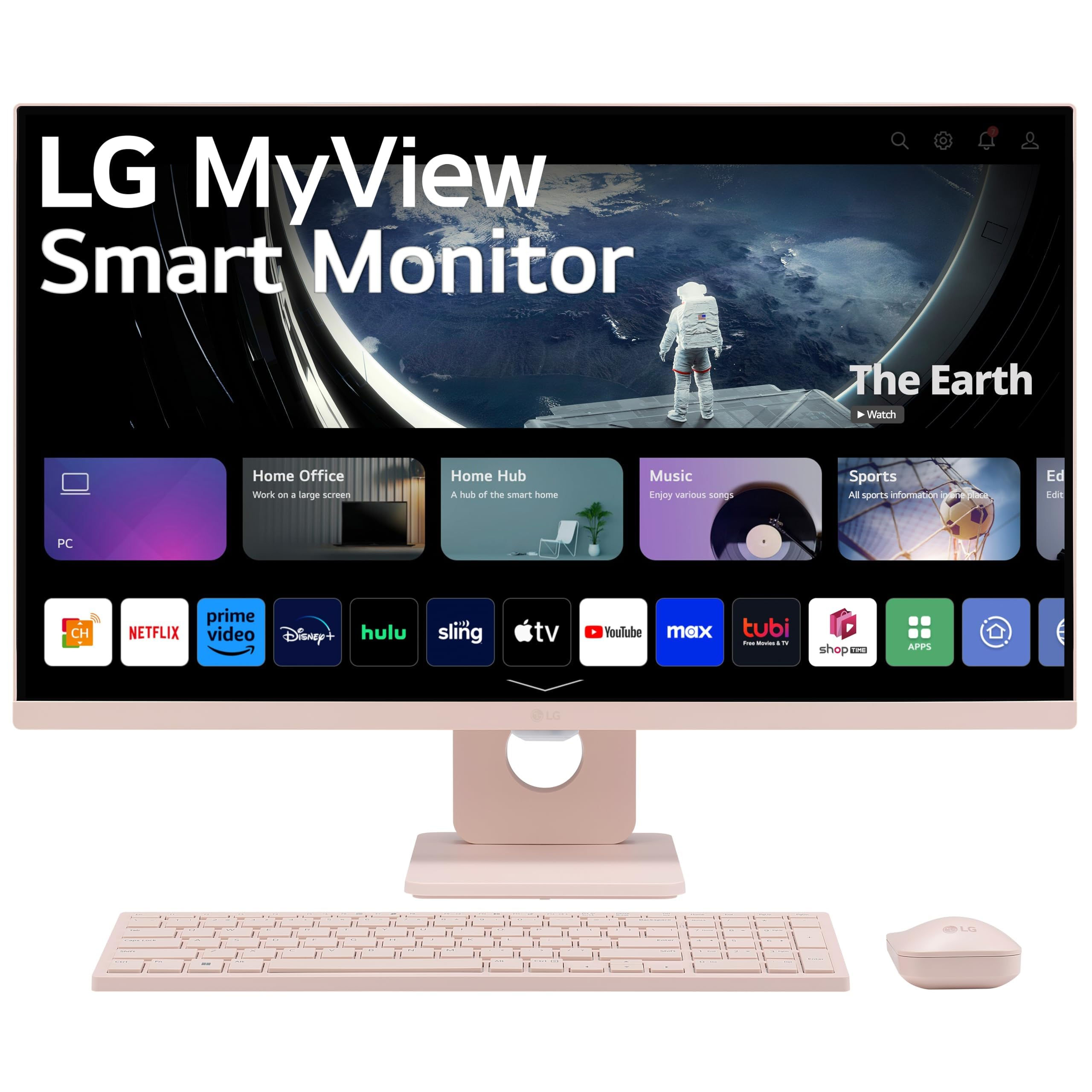 LG 27SR5BF-P 27-inch FHD (1920x1080) MyView Smart Monitor with Streaming TV webO