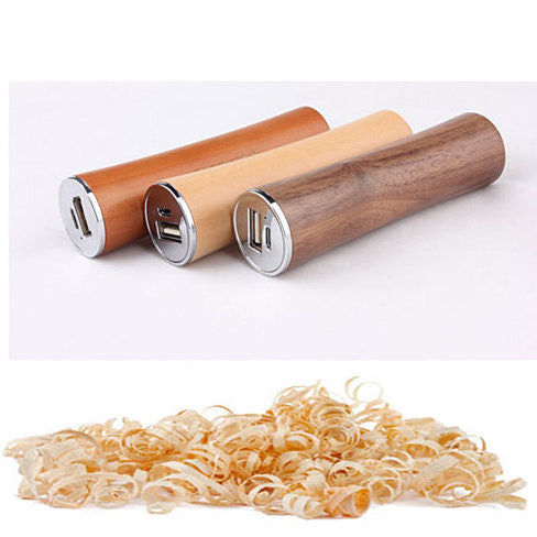 Miniatura: Smartphone Power Extender with Real Natural Wood casing