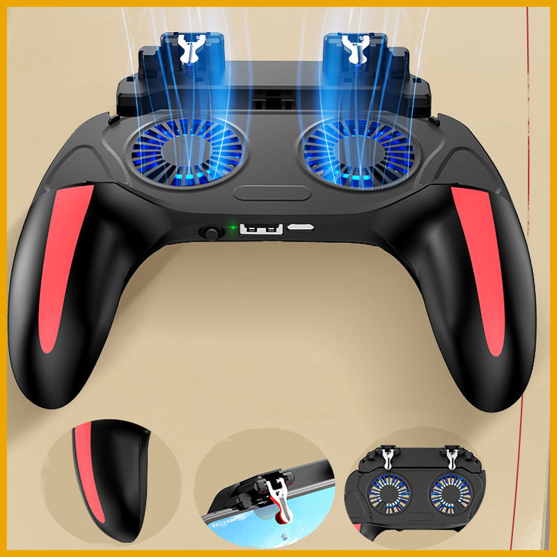 Controle H10 com coolers e gatilhos para celular
