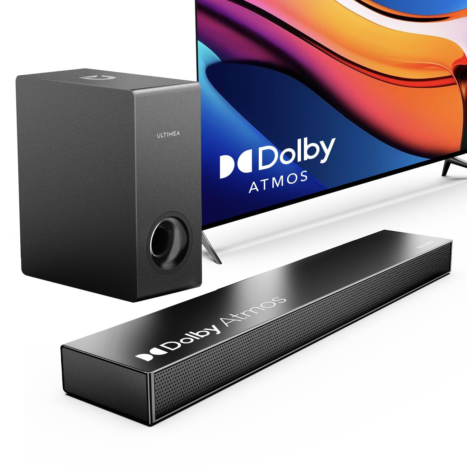 ULTIMEA Sound Bar for Smart TV with Dolby Atmos190W Peak Power Soundbar with Sub