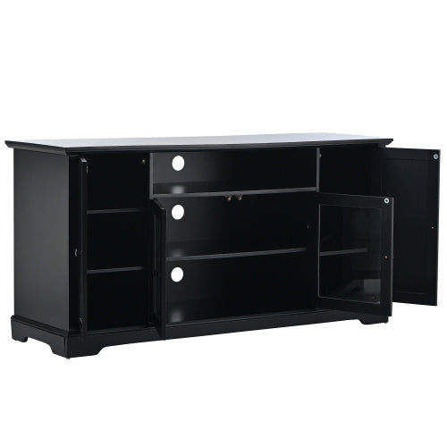 Thumbnail: TV Cabinet With A Maximum Size Of 65 Inches And 2 Tempered Glass Doors