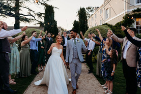 A sparkler shot at a wedding