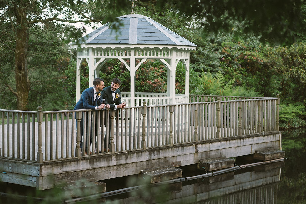 Mark and Graham pose for a photo