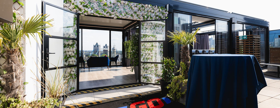 Premium London rooftop venue for beauty networking event