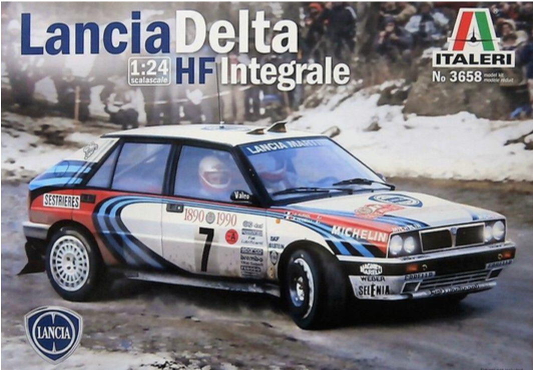 LANCIA DELTA HF INTEGRALE MARTINI MONTECARLO - ITALERI