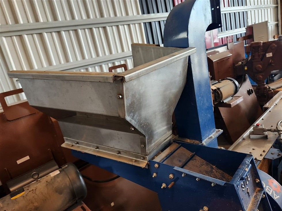 Thumbnail: ABC Hansen Size 1 Hippo Mill,10 HP, 3 Phase, 1,760 RPM with air conveyor