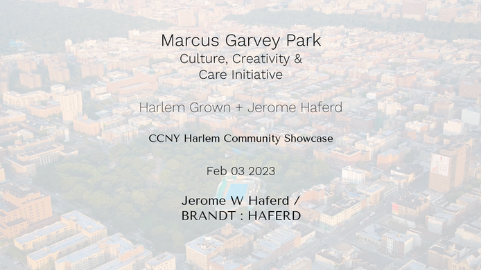 Marcus Garvey Park - Culture, Creativity & Care Initiative