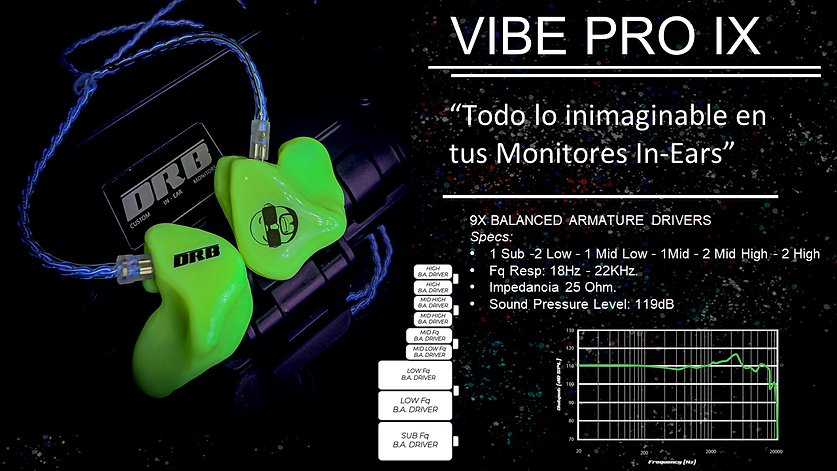 in ear monitor drb serie vibe pro XI