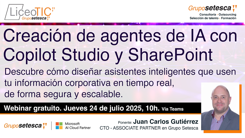 Webinar: Creación de agentes de IA con Copilot Studio y SharePoint