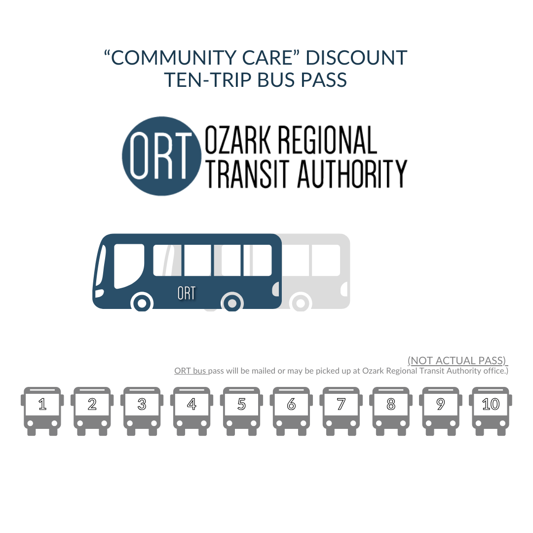 Senior Citizen  "Community Care Discount" On-Demand Bus Pass (10 trips)