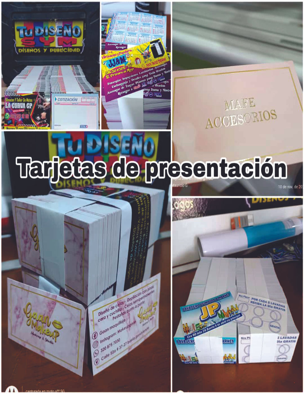 Tarjetas de presentación