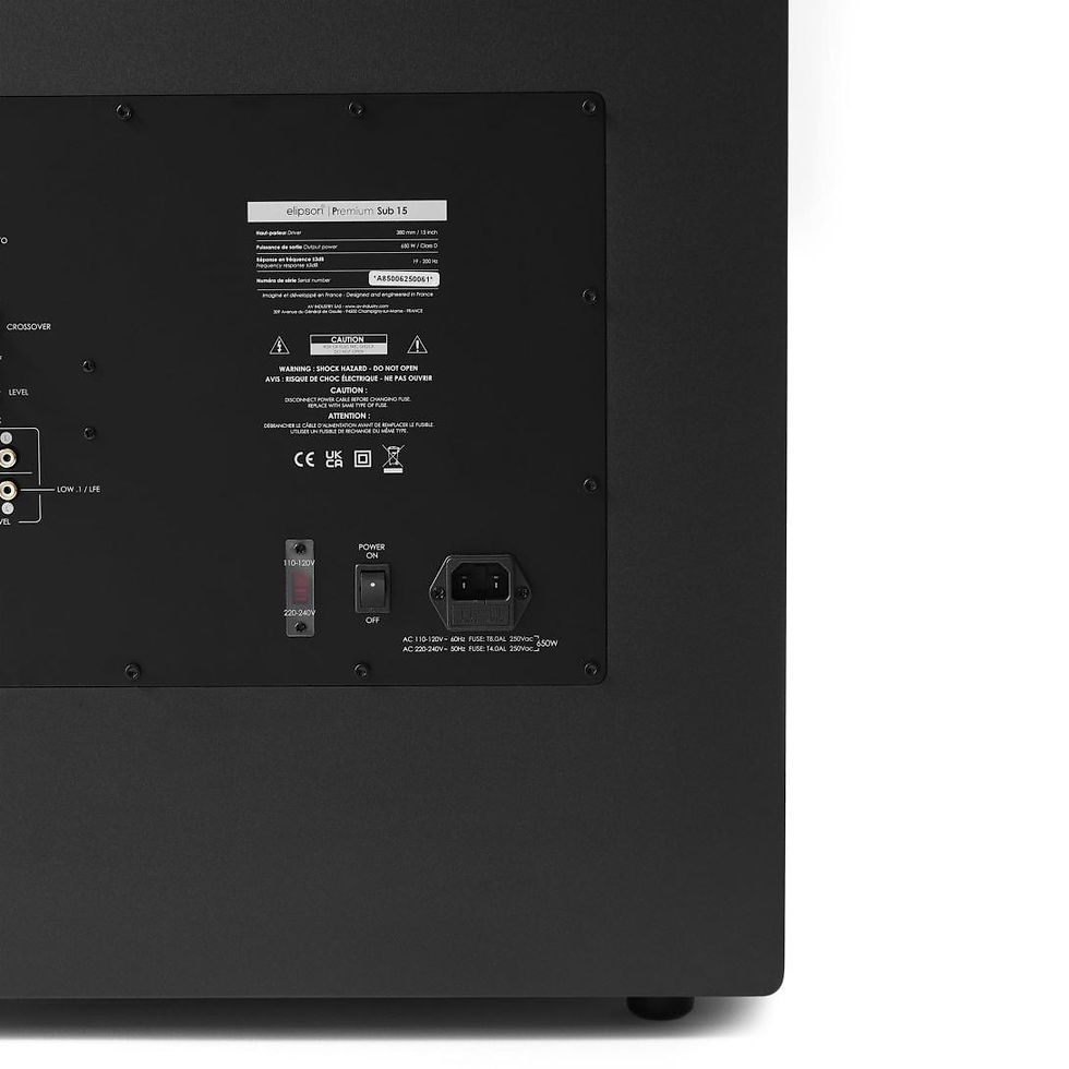 Miniaturbild: Elipson Aktiver Subwoofer 650 W Premium 15 - Schwarz