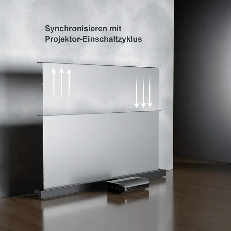 AWOL Motorisierte bodenaufsteigende Projektorleinwand