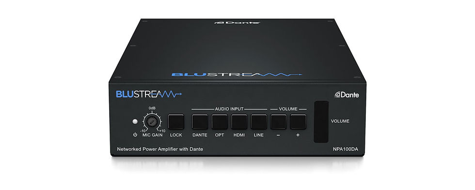 Blustream NPA100DA Vernetzter Leistungsverstärker mit Dante