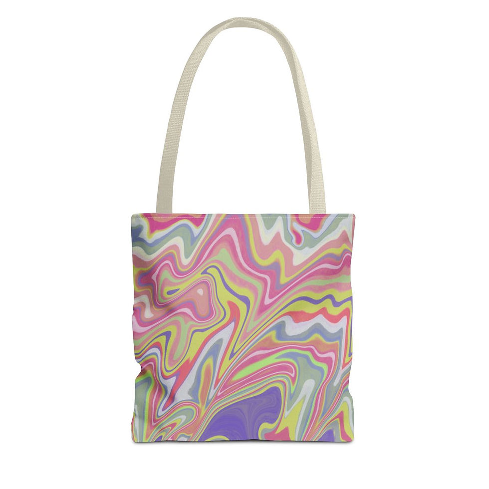 Tote Bag (AOP), Hand-drawn Fluid Patterns