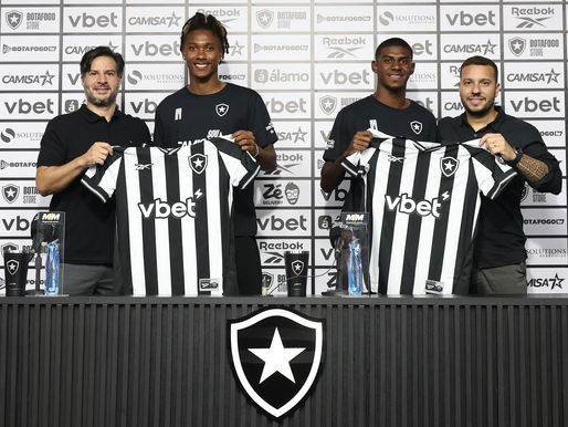 Ythallo e Wallace Davi são apresentados no Botafogo