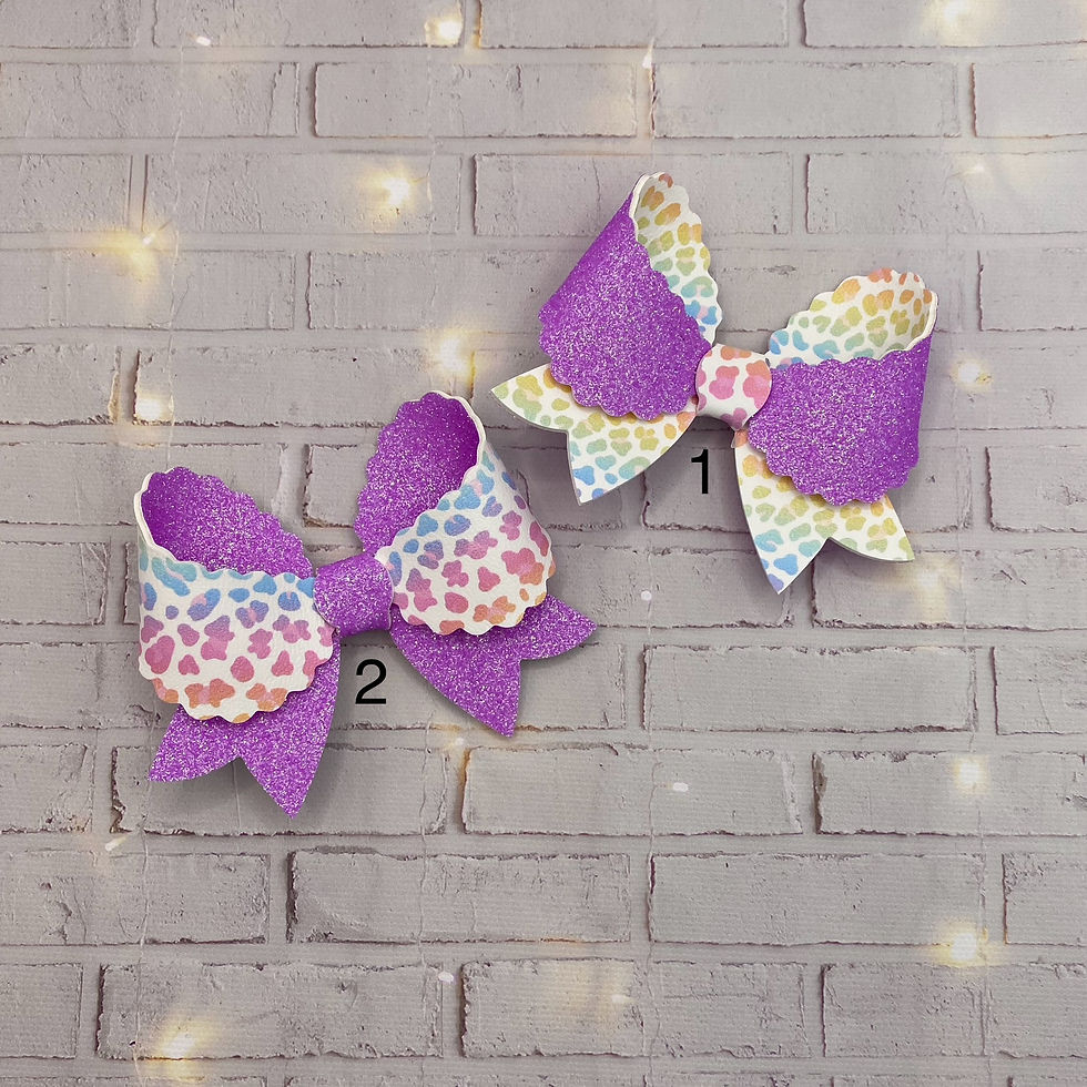 Thumbnail: Leopard Print & Glitter Bows 