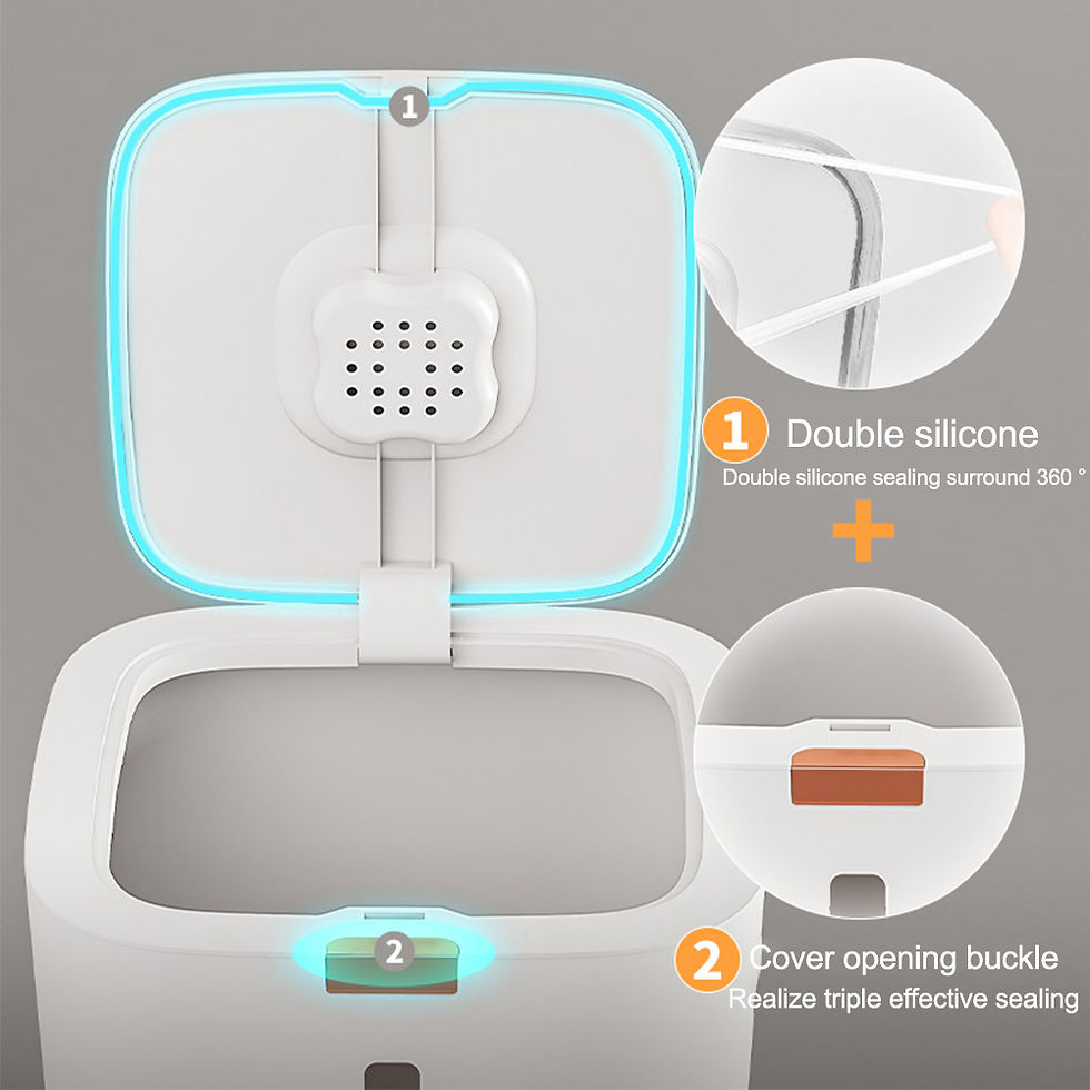 थंबनेल: Rice Storage Container 5/10KG, Airtight Kitchen Food Storage Bin with Lid, Insec