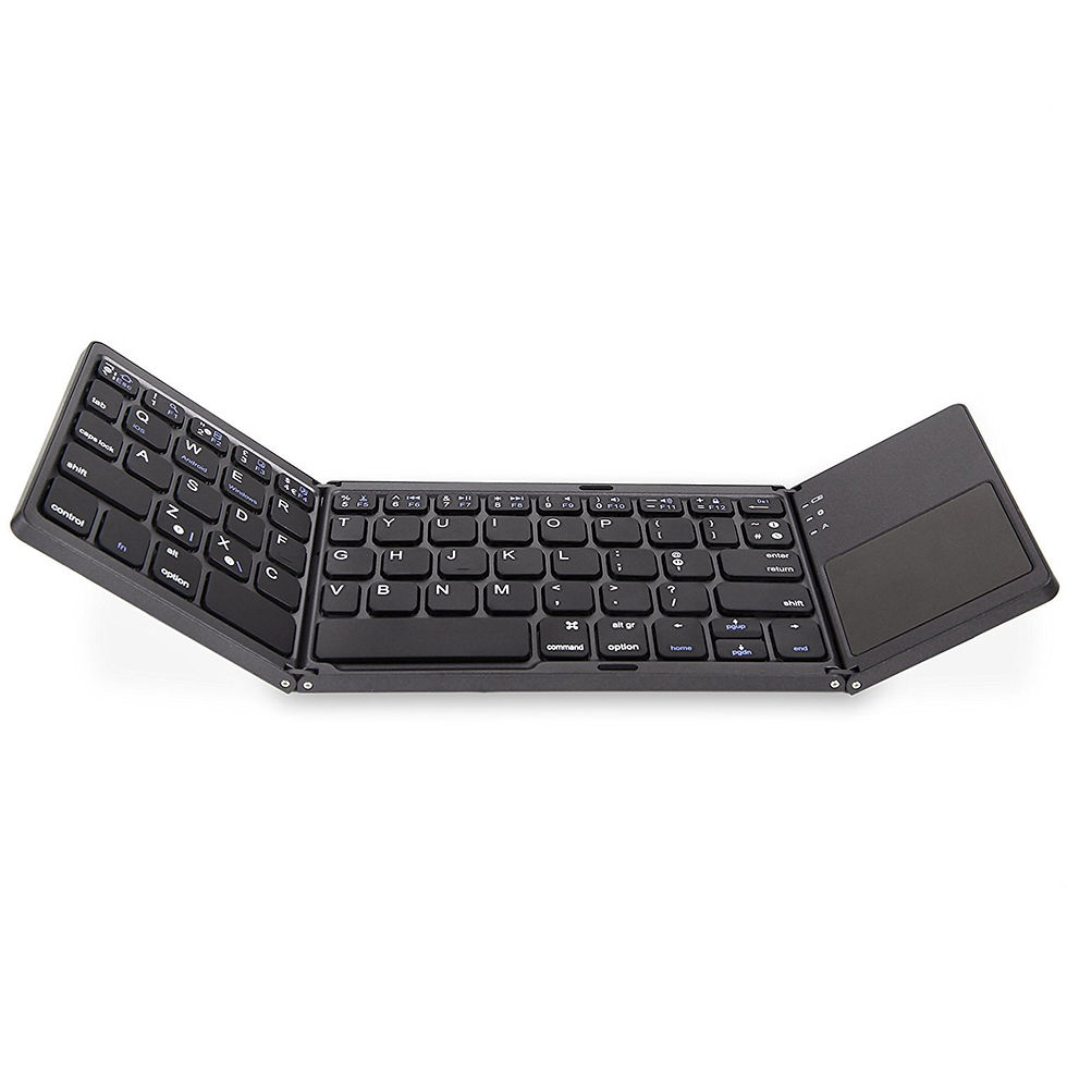 थंबनेल: B033 Mini Wireless Bluetooth Keyboard with Touchpad | Portable Folding Keyboard 