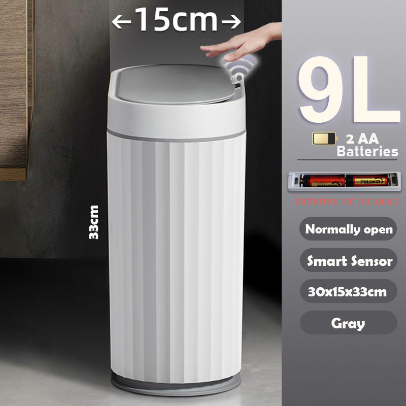 थंबनेल: Smart Automatic Sensor Trash Can with Lid – Perfect for Bathroom, Kitchen, and