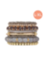 Thumbnail: Multiple Line Classy Stack Bracelet
