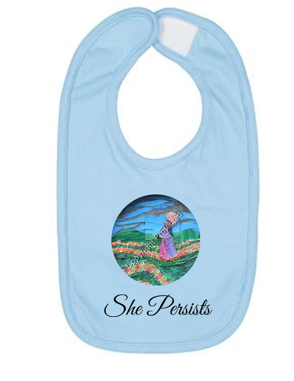 Thumbnail: She Persists Bibs, Art by Debbie Jacknin