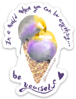 Thumbnail: Ice Cream Pride Bird Adult Shirts, by Kai