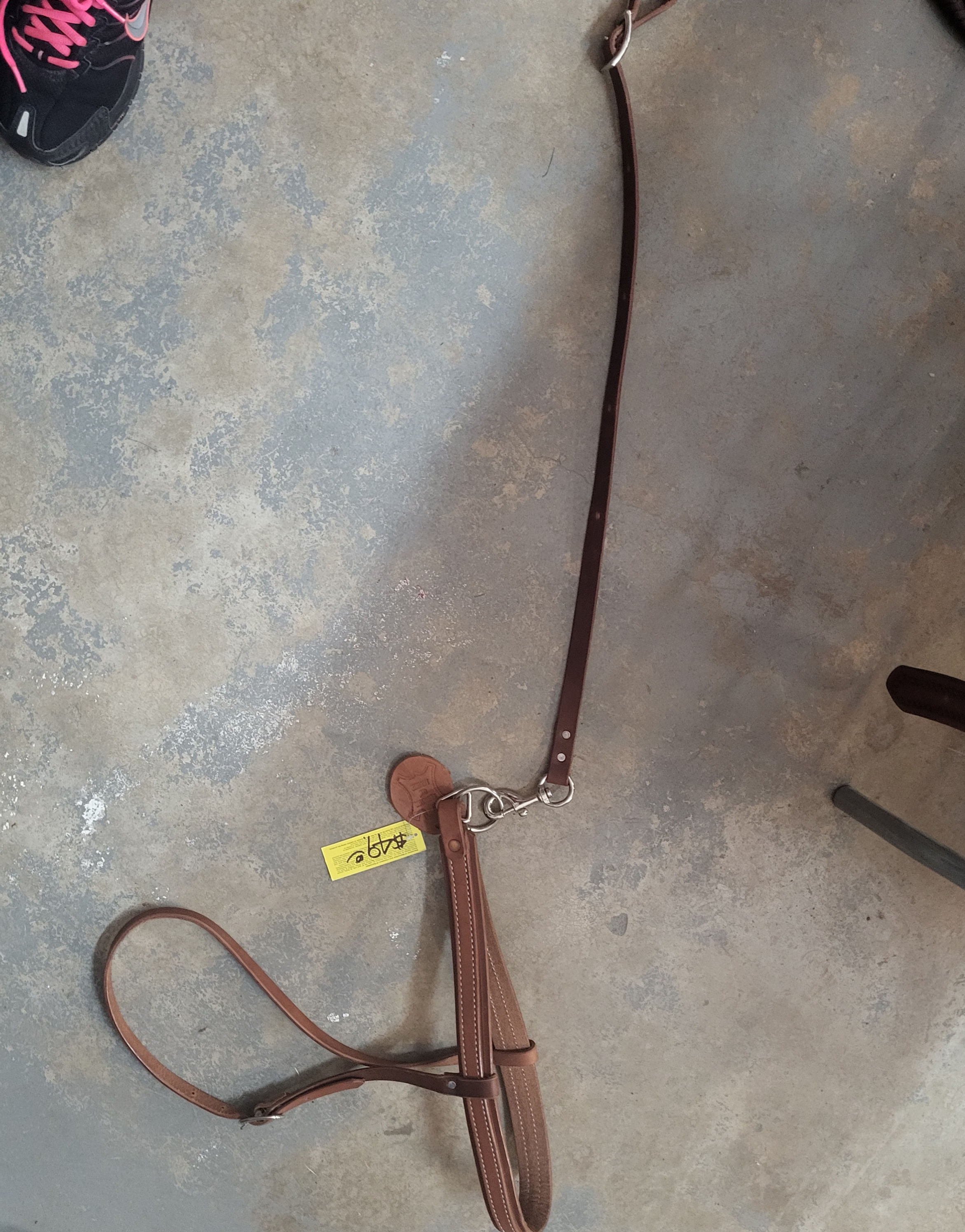 Leather Tie down W/ Noseband